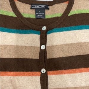 Cashmere sweater multi color L